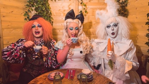 Mad Hatter tea party at Richmond tea rooms
