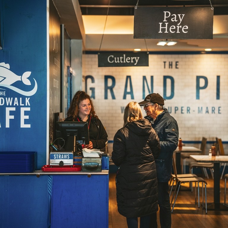 14. The Boardwalk Cafe with colleague and guests_Grand Pier